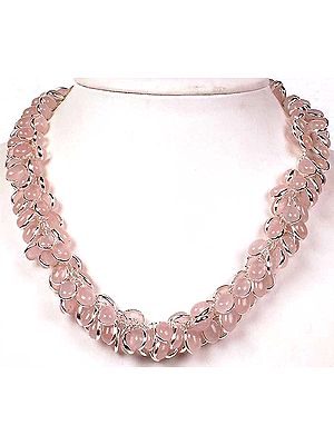 Rose Quartz Bunch Necklace