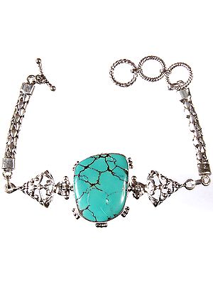 Spider's Web Turquoise Bracelet