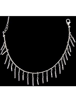 Sterling Dangling Spikes Bracelet