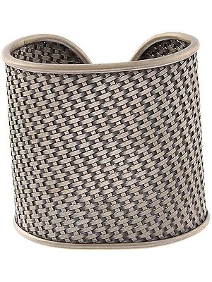 Sterling Matted Cuff Bracelet