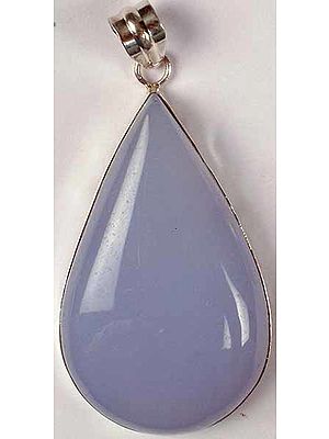 A Tear Drop of Blue Chalcedony