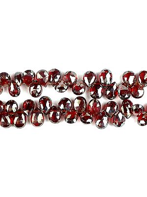 Almandine Garnet Faceted Briolette