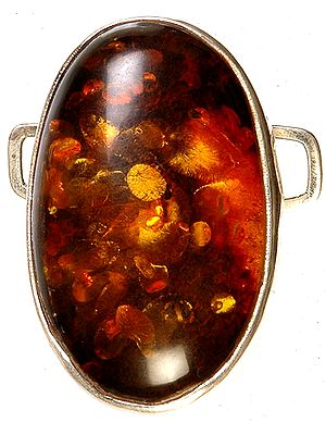 Amber Oval Belt Buckle