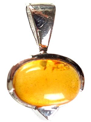 Amber Oval Pendant