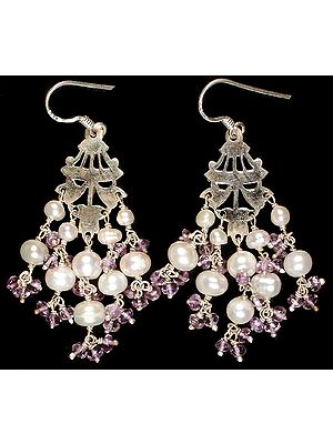 Amethyst & Pearl Chandeliers