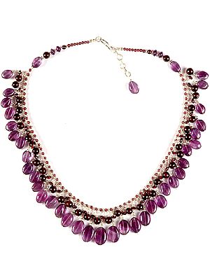 Amethyst and Garnet Necklace