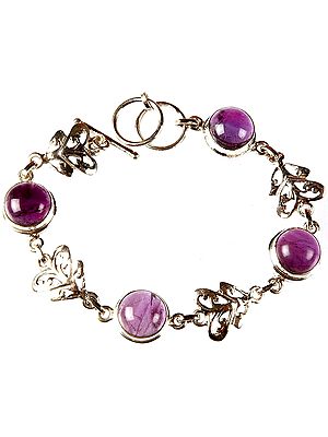 Amethyst Cabochon Bracelet