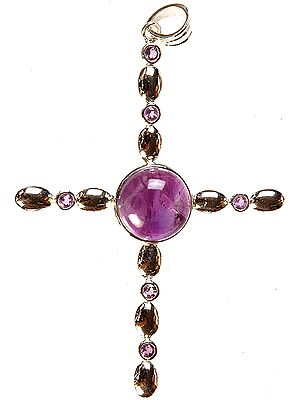 Amethyst Cross Pendant