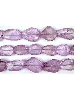 Amethyst Faceted Flat Tumbles