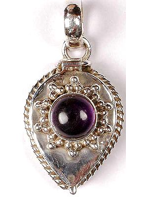 Amethyst Hinged Box Pendant