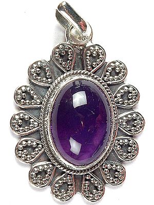 Amethyst Oval Pendant