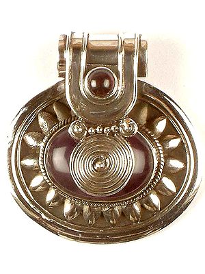 Amethyst Pendant with Garnet