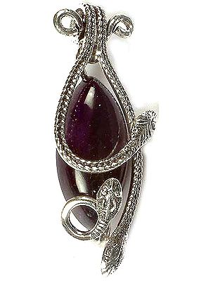 Amethyst Serpent Pendant