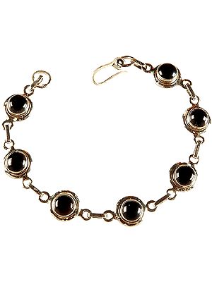 Black Onyx Cabochon Bracelet