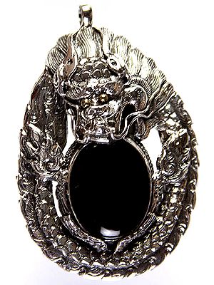 Black Onyx Dragon Pendant