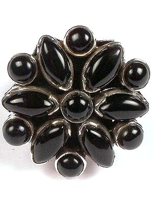 Black Onyx Flower