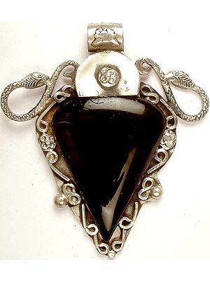 Black Onyx Kundalini Serpent Pendant