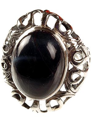 Black Onyx Oval Ring