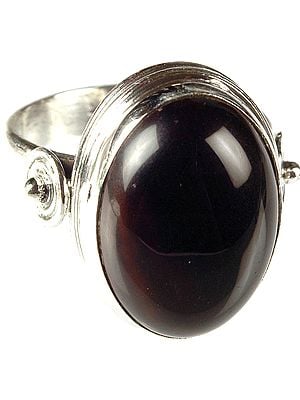 Black Onyx Oval Ring