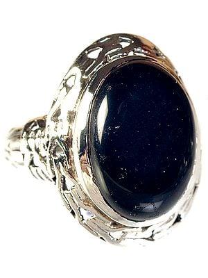 Black Onyx Oval Ring