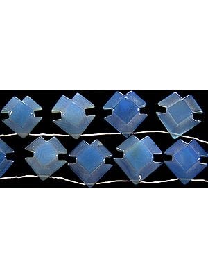 Blue Chalcedony Carved Shapes