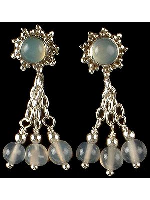 Blue Chalcedony Chandeliers