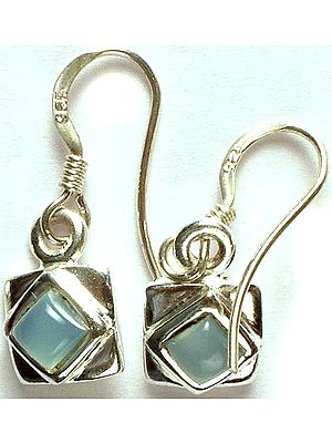 Blue Chalcedony Earrings