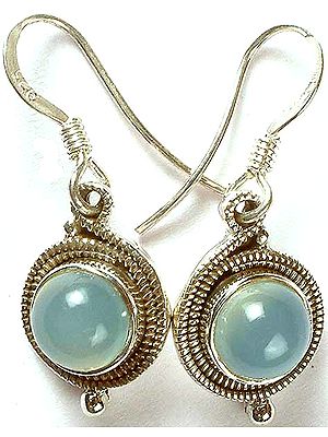Blue Chalcedony Earrings