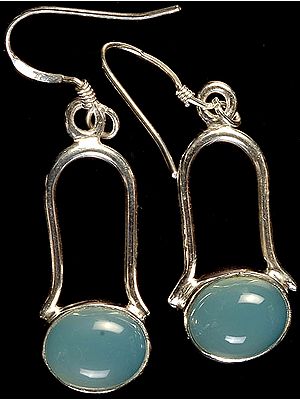 Blue Chalcedony Earrings