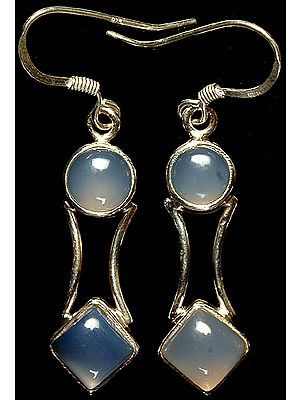 Blue Chalcedony Earrings