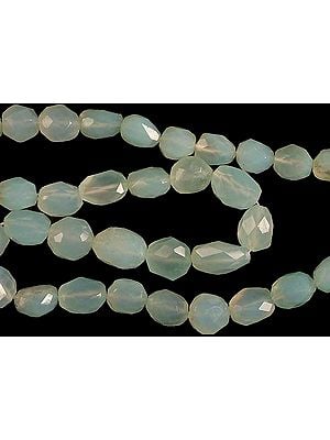 Blue Chalcedony Faceted Ovals