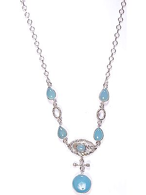 Blue Chalcedony Necklace