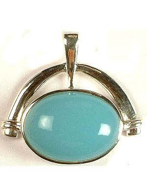 Blue Chalcedony Pendant