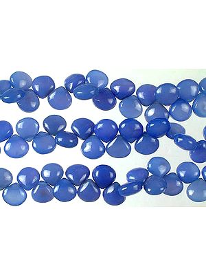 Blue Chalcedony Plain Briolette