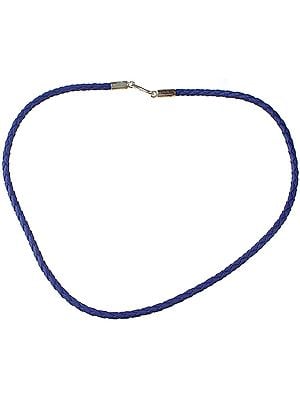 Blue Knotted Cord with Sterling Closure to Hang Your Pendant On
