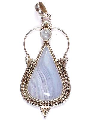 Blue Lace Agate Pendant