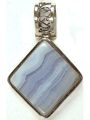 Blue Lace Agate Pendant