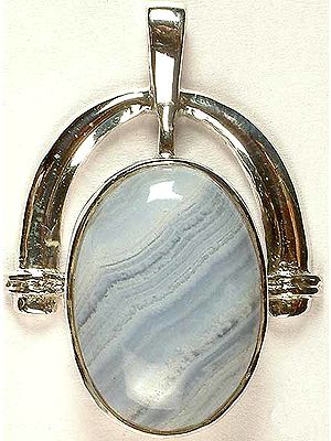 Blue Lace Agate Pendant