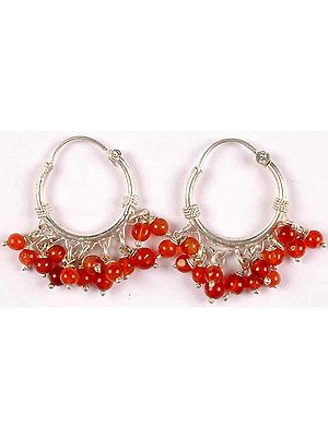 Carnelian Hoops