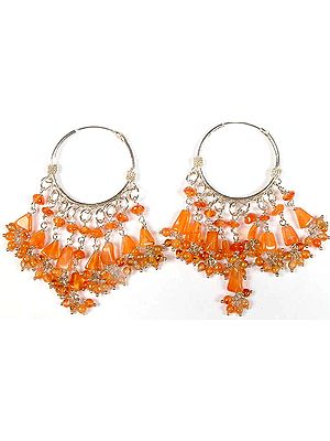 Carnelian Hoops