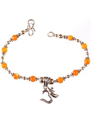 The Sure Way To Success (Carnelian Om (AUM) Bracelet)
