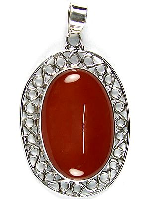 Carnelian Oval Pendant