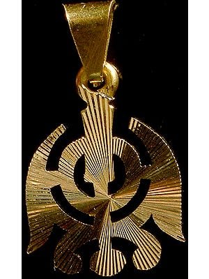 The Sikh Khanda Pendant Crafted from 18K Gold