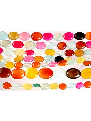 Chalcedony Multi Color Plain Ovals