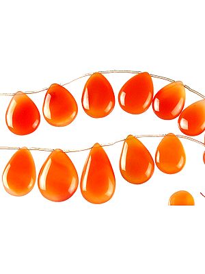 Cherry Chalcedony Plain Briolette