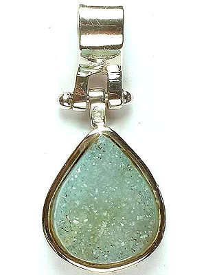 Chipped Chalcedony Pendant