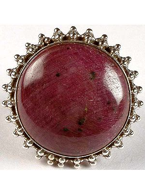 Circular Ruby Ring