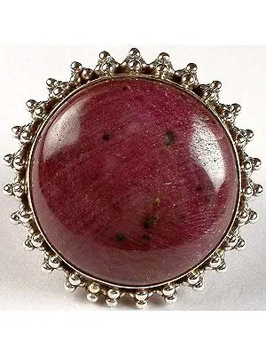 Circular Ruby Ring