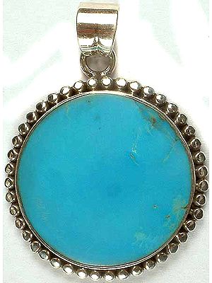 Circular Turquoise Pendant