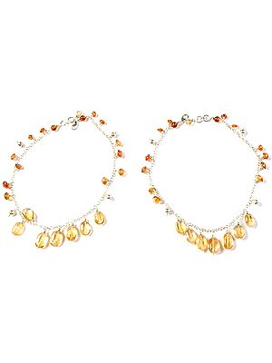 Citrine Anklets (Price Per Pair)